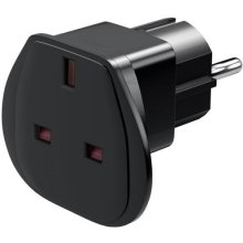 Goobay Travel Adapter UK to EU, Black