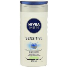 NIVEA Men Sensitive 250ml - Shower Gel for...
