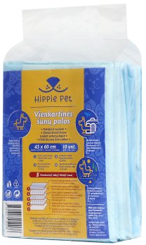 HIPPIE PET Absorbent Pet pads 45 60 cm 10 pcs. HEN25117 Pets24.ee