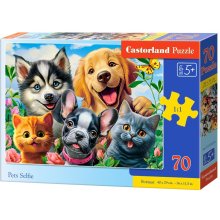 Castor Puzzle 70 pieces Pets Selfie