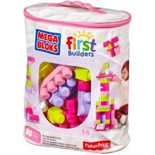 Mega Bloks Klocki 80 elementów torba różowa