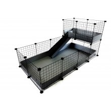 C&C Modular cage 4x2 + Loft 2x1+ grey ramp