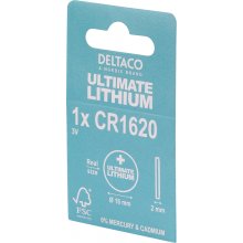 DELTACO Ultimate Lithium batterie 3V, CR1620...