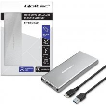 QOLTEC Enclosure M.2 SSD drive SATA,NGFF,USB...