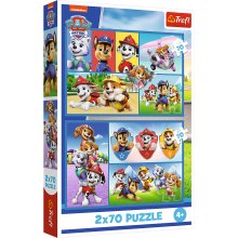 Trefl PAW PATROL puslede komplekt, 2x70 osa