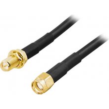 Deltaco SMA-FM100 coaxial cable 1 m RP-SMA...