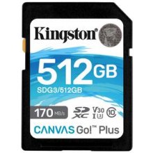 KINGSTON 512GB SDXC CANVAS GO PLUS 170R C10...