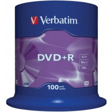 Диски VERBATIM 1x100 DVD+R 4,7GB 16x Speed...