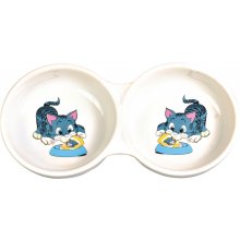 TRIXIE Cat bowl double with motive