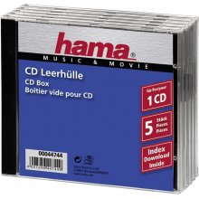 Toorikud Hama 1x5 CD-Box Jewel-Case 44744