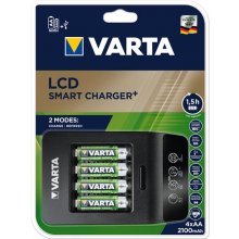 Varta LCD Smart Charger+ incl. 4 Batteries...