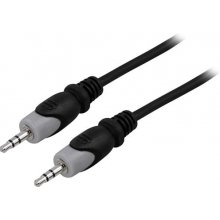 DELTACO MM-148 audio cable 0.5 m 3.5mm Black