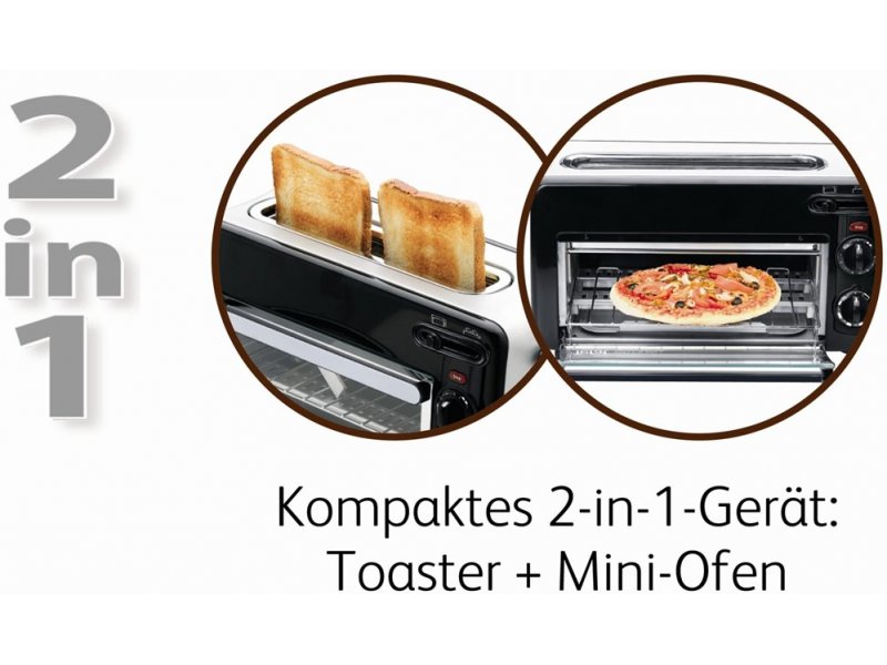 airport African On a large scale Tefal TL6008 Toast ´n Grill Minibackofen/Toaster black/silver - QUUM.eu