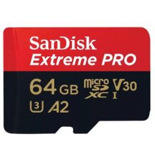 Флешка SANDISK Extreme PRO 64 GB microSDXC...