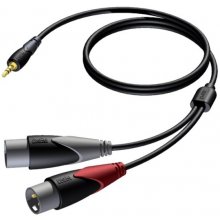 3,5 MM JACK MALE STEREO -2X XLR MALE 3 M