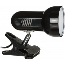 Activejet Clip-on desk lamp, black, metal...