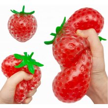 KEYCRAFT Stressi mänguasi, maasikas, 9 cm