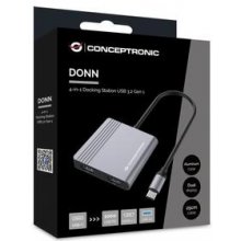 Conceptronic Dock USB-C->2xHDMI, 1xUSB3.0...