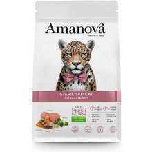 Amanova Adult Cat Sterilised Salmon Deluxe -...