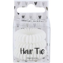 2K Hair Tie White 3pc - Hair Ring for Women