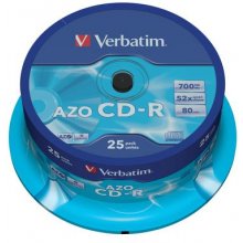 Verbatim CD-R AZO Crystal 700 MB 25 pc(s)