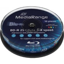 MEDIARANGE BD-R 6x CB 25GB MediaR Pr. 10...