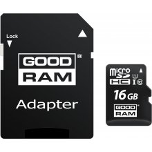 Goodram Card microSDHC 16GB CL10 + adapter