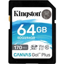 Mälukaart Kingston 64GB microSDXC Canvas Go...