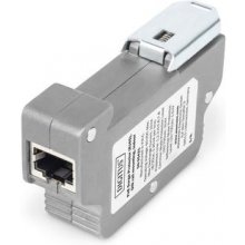 DIGITUS PoE surge protector (RJ45), DIN rail...