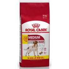 Royal Canin Medium Adult - 15kg + 3kg (SHN)...