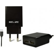 Beline Travel charger 2x USB + USB-C 2A...