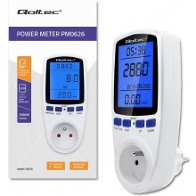 Qoltec Power meter PM0626 3680W, 16A, LCD