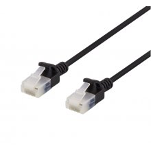 Deltaco U/UTP Cat6a patch cable, slim, 3.5mm...