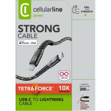 CELLULARLINE Tetra Force Cable 200cm - USB-C...