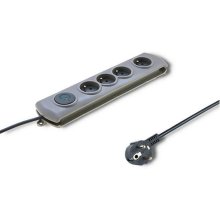 ИБП Qoltec 50164 surge protector Grey 4 AC...