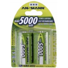 Ansmann 1x2 maxE NiMH rech.bat. Mono D 5000...