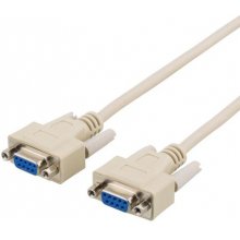 DELTACO DEL-25 serial cable Beige 2 m DB9