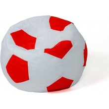 Go Gift Sako bag pouf Ball white-red L 80 cm