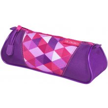 Herlitz Pencil pouch, triangle - Pink Cubes