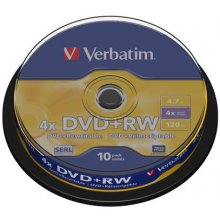 Verbatim DVD+RW Matt Silver 4.7 GB 10 pc(s)