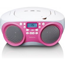 Магнитола Lenco CD-raadio SCD301PK, roosa