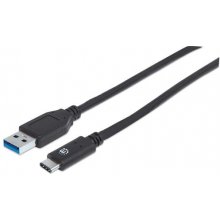 Manhattan USB Kabel 3.1 C -> A St/Bu 1.00m...