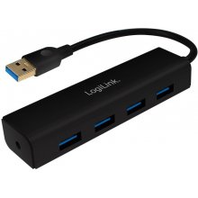 Logilink USB 3.0 HUB 4-Port, schwarz...