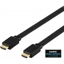 DELTACO platt HDMI kaabel, HDMI High Speed...
