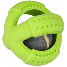 FLAMINGO dog toy Dina With ball Green Dark...