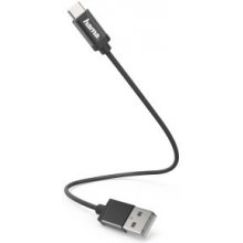 Hama charging data cable USB- C 0,2m black