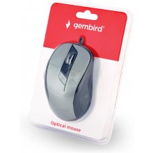 Hiir Gembird MOUSE USB OPTICAL BLACK / GREY...