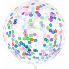 PartyDeco Balloon, 1 m, confetti inside