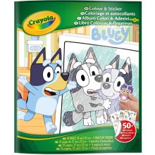 Crayola BLUEY Värvimis- ja kleepimisraamat