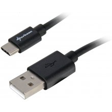 Sharkoon USB 2.0 A - USB C Adapter - black -...